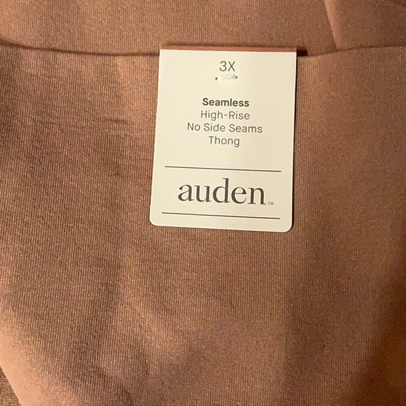 Auden Seamless High Rise Thong Set in Soft Mauve - Picture 5 of 5